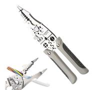Walopola Herramienta pelacables,Pelacables - Alicate cortador pelacables profesional,Tornado pelacables para cortar, engarzar, tirar, enrollar, dividir, sujetar y desatornillar cables