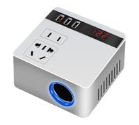 Walopola Inversor de 12 V 24 V | Cargador de puertos USB de carga rápida, adaptador de enchufe de coche, puertos de carga rápida USB, 150 W para viajes de camping