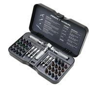 Walopola Juego de destornilladores de trinquete, mini destornillador multiusos con estuche de almacenamiento, kit de herramientas de reparación de precisión para reparación del hogar, electrónica