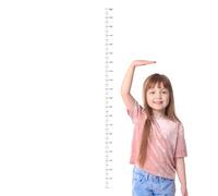 Walopola Medición de altura para pared, adhesivo de medición de altura de 0 a 78.74 pulgadas, tabla de crecimiento, regla de mano impermeable, calcomanía de pared extraíble para niños y jardín de
