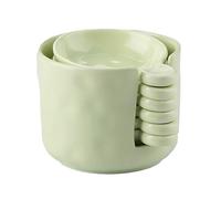 Walopola Plato de salsa de inmersión | Plato de salsa de tomate con de almacenamiento | Mini recipiente de cerámica para aderezo para cocina, barbacoa, aperitivos, frutas, salsa de soja