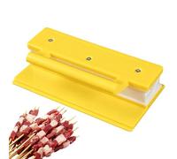 Walopola Prensa para hacer kebab, molde manual para brochetas de carne para barbacoa, molde rápido para moldear carne sin esfuerzo para barbacoa al aire libre, patio, camping, preparación, picnic
