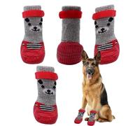 Walopola Protector de patas de perro, zapatos antideslizantes e impermeables para cachorros, funda para zapatos con correa ajustable para perro, botines transpirables para perros, suministros para