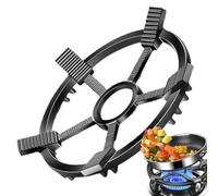 Walopola Soporte resistente al viento para fogones, soporte para sartenes de cocina - Estructura de hierro fundido, soporte antideslizante para cacerolas