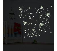 Walplus - Adhesivo decorativo para pared, diseño de hadas mágicas, multicolor (24 x 35 x 2 cm)