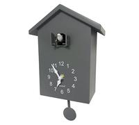 WALPLUS Moderno Reloj de Cuco con pájaro Que Canta en la Hora, Relojes de Pared con péndulo de Cuco