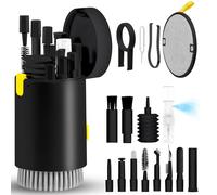 walrfid Kit limpiador de pantalla de teléfono portátil, cepillo de teclado de computadora para iPhone, AirPods, MacBook, iPad, dispositivo electrónico 20 en 1, herramienta de limpieza para cámara