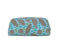 Walrus Animal Ocean Pattern Estuche organizador de papelería de PVC bolsa de lápices bolsa de lápiz portátil para oficina, color, 5.0cm*10.5cm*20.5cm, Estuche para lápices