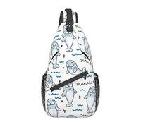 Walrus Animal Ocean Pattern Sling Bag Senderismo Mochila Crossbody Hombro Mochila Travel Chest Pack para Hombres Mujeres