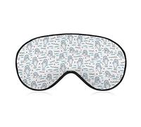 Walrus Animal Ocean Pattern Weighted Eye Mask Sleep Blindfold Correas ajustables para la cabeza Cubierta para los ojos