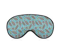 Walrus Animal Ocean Pattern Weighted Eye Mask Sleep Blindfold Correas ajustables para la cabeza Cubierta para los ojos