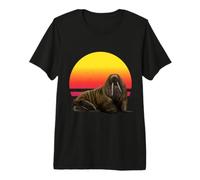 Walrus Art Arctic Animal Marine Mammal Ocean Wildlife Wild Camiseta Premium