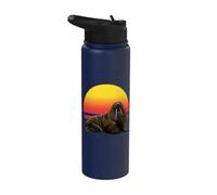 Walrus Art Arctic Animal Marine Mammal Ocean Wildlife Wild Stainless Steel Insulated Water Bottle