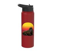 Walrus Art Arctic Animal Marine Mammal Ocean Wildlife Wild Stainless Steel Insulated Water Bottle