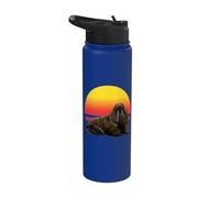 Walrus Art Arctic Animal Marine Mammal Ocean Wildlife Wild Stainless Steel Insulated Water Bottle