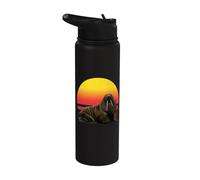 Walrus Art Arctic Animal Marine Mammal Ocean Wildlife Wild Stainless Steel Insulated Water Bottle