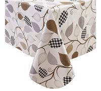 Walrus Mantel de Vinilo Resistente con Respaldo de Franela, Impermeable, a Prueba de Aceite, PVC, Resistente a Las Manchas, Rectangular, Cuadrado, para Interiores y Exteriores, 152 x 213 cm