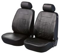 Walser Funda de Asiento de Coche 2 Fundas de Asiento Delantero Napa Suave, para Coche Asientos Normales, 2 Fundas de Asiento Delantero-Coche Negro