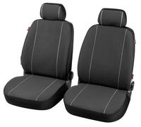 WALSER fundas para asientos de coche Modulo para ambos asientos delanteros negro juego de fundas universales 13556