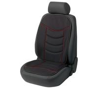 WALSER Funda de Asiento de Coche Elegance Plus en Negro/Rojo, Funda Protectora Universal, Protector de Asiento de Coche, Funda de Asiento 14275