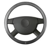 Walser 16636 Funda de Volante Soft Grip Carbon - 38 cm Negro, Funda de Volante de Coche, Protector de Volante, Accesorios de Volante con Revestimiento Antideslizante, tamaño Universal
