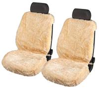 Walser 20043 Asiento de coche Tiauna doble tapas piel de cordero con Zipp It Sistema, Beige