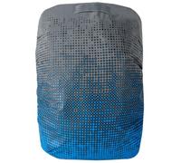 WALSER 44556 Cubierta de bolsa reflectante, cubierta de mochila, cubierta de mochila reflectante azul plateado