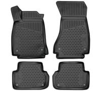 Walser Alfombrillas de Goma a Medida XTR Compatible con Audi A4 05/2015-Hoy, A4 Avant 08/2015-2024, A4 Allroad 01/2016-Hoy