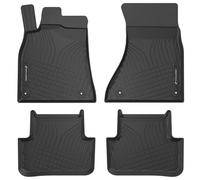WALSER alfombrillas de coche premium compatibles con Audi A4 B8/A4 Allroad B8/A4 B8 Avant 2007-2016, alfombrillas de coche de goma 100% a medida - made in EU
