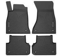 WALSER alfombrillas de coche premium compatibles con Audi A4 B9/Allroad B9/Avant B9 2015-2024, A5 Sportback 06/2016-Hoy, alfombrillas de coche de goma 100% a medida - made in EU, alfombrillas de coche