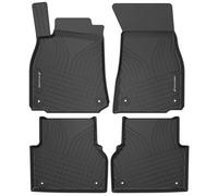 WALSER alfombrillas de coche premium compatibles con Audi A6 C8/C8 Avant/C8 Allroad 2018-Hoy, alfombrillas de coche de goma 100% a medida - made in EU, robustas alfombrillas de coche