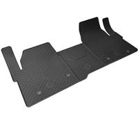 WALSER Alfombrillas de goma a medida DirtGuard compatible con VW T7/Ford Transit Custom V710 (NXN) 2024-Hoy