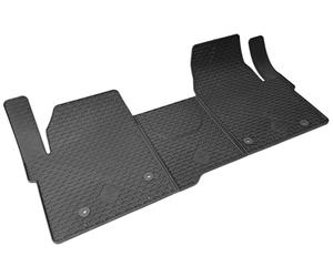 WALSER Alfombrillas de goma a medida DirtGuard compatible conFord Tourneo Custom V710 (NXN) 2024-Hoy, VW Caravelle T7 2024-Hoy, Ford Transit Custom V710 (NRN) 2023-Hoy