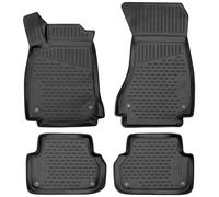 Walser Alfombrillas de Goma a Medida XTR Compatible con Audi A4 05/2015-Hoy, A4 Avant 08/2015-2024, A4 Allroad 01/2016-Hoy
