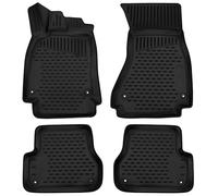 Walser Alfombrillas de Goma a Medida XTR Compatible con Audi A6 Limusina (C7), sin Compartimiento bajo el Asiento del Conductor 2010-2018
