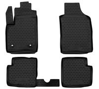 Walser Alfombrillas de Goma a Medida XTR Compatible con Fiat 500 2007 - Facelift 2016, Fiat 500C Cabriolet 2009 - Facelift 2016, Alfombrilla Coche