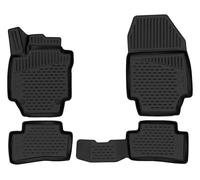 WALSER Alfombrillas de goma a medida XTR compatible con Renault Captur 1 (J5, H5) 06/2013-Hoy, alfombrilla coche, protector de suelo coche