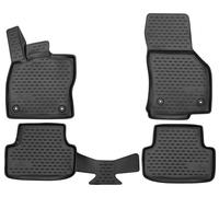 WALSER Alfombrillas de goma a medida XTR compatible con Seat Leon (5F1) 2012-2021, Seat Leon ST (5F8) 2012-2020, alfombrilla coche