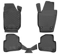 Walser Alfombrillas de Goma a Medida XTR Compatible con Skoda Fabia 2 12/2006-12/2014, Fabia 2 Combi 10/2007-12/2014, Alfombrilla Coche