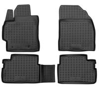 WALSER Alfombrillas de goma a medida XTR compatible con Toyota Auris (E15) 2006 - 2012, alfombrilla coche, protector de suelo coche