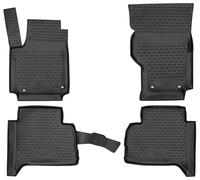 WALSER Alfombrillas de goma a medida XTR compatible con VW Amarok 2010-2020, alfombrilla coche, protector de suelo coche