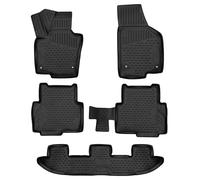 WALSER Alfombrillas de goma a medida XTR compatible con VW Sharan/Seat Alhambra 2010-2022, alfombrilla coche, protector de suelo coche