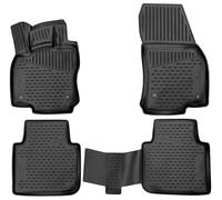 WALSER Alfombrillas de Goma a Medida XTR Compatible con VW Tiguan Allspace 03/2017-2024, Alfombrilla Coche, Protector de Suelo Coche
