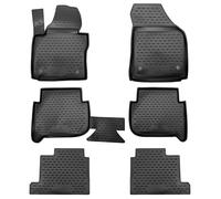 Walser Alfombrillas de Goma a Medida XTR Compatible con VW Touran I, II, 7 Asientos, 2003-2015, Alfombrilla Coche, Protector de Suelo Coche