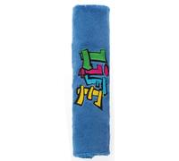 Walser Almohadillas de cinturón de Seguridad para niños de Seguridad-Coche Graffiti a Partir de 5 años, hombreras Infantiles-Coche Azul