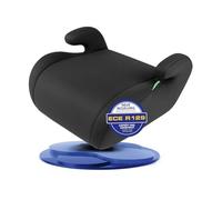 WALSER asiento elevador infantil Raffi, asiento infantil 125-150 cm, asiento elevador infantil según la última norma ECE R 129, asiento infantil estrecho negro