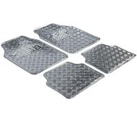 Walser Automatten Alfombrillas de pie de Aspecto metálico - Set de 4 Piezas