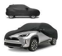 WALSER Avión Garaje Completo Suave y Transpirable para Uso Interior Indoor Stretch, Lona Antipolvo Almacenamiento en Invierno SUV/Van Talla 7 Negro