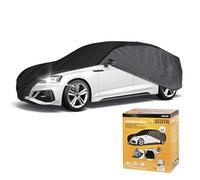 WALSER CarComfort Avión Garaje completo suave y transpirable para uso interior Indoor Eco, lona antipolvo Almacenamiento en invierno Coche Talla 1 negro