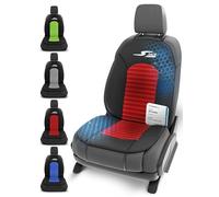Walser CarComfort Cubierta del Asiento Coche S-Race, Premio Muy Bueno* Cubierta del Asiento Universal y la Almohadilla projectora Rosso/Negro